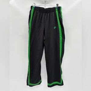 Nike Pants Mens Gray Green Stripe Woven Training Team Track Running Baggy Wind M